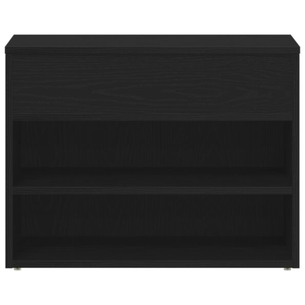 vidaXL Lavica do chodby v čiernom dubovom vzhľade 60x30x45 cm, z kompozitného dreva – Obrázok 7