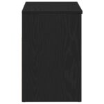 vidaXL Lavica do chodby v čiernom dubovom vzhľade 60x30x45 cm, z kompozitného dreva – Obrázok 8