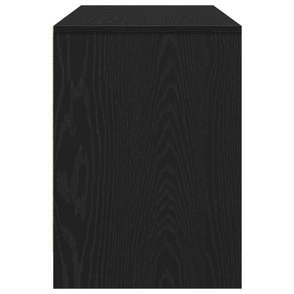 vidaXL TV skrinka - Čierna Dub, 102x37,5x52,5 cm, z kompozitného dreva – Obrázok 8