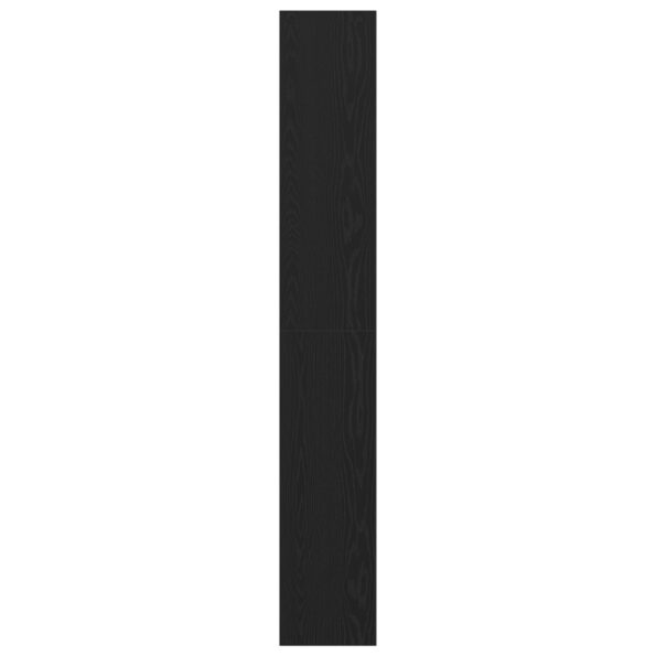 862719_4.jpg vidaXL Knižnica Čierna Dub 40x30x198 cm Zložené Drevá – Obrázok 4