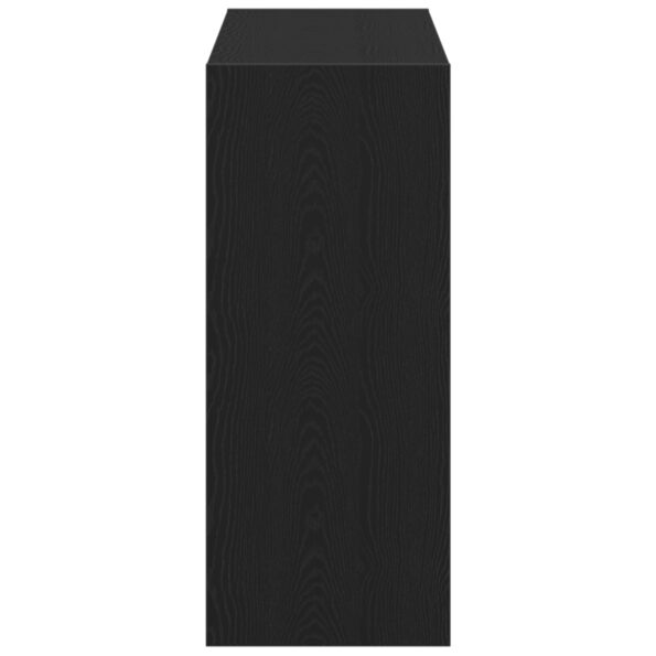 vidaXL Čierny dubový knižnica - 80x30x72 cm – Obrázok 6