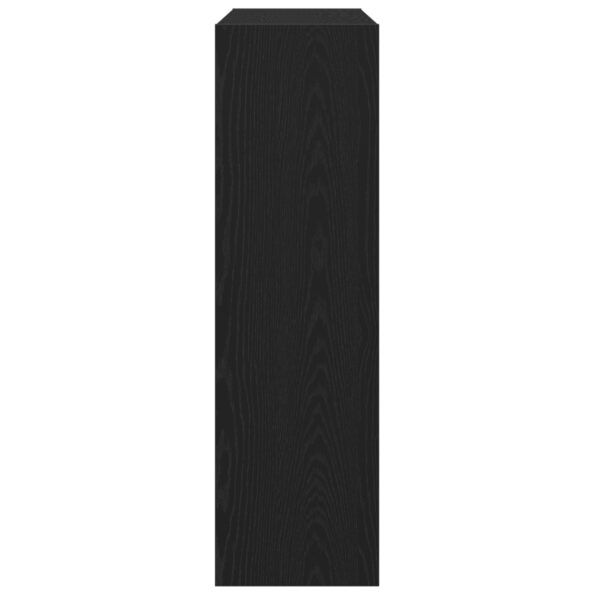 vidaXL Knižnica/Rozdeľovač Čierny dub 100x30x103cm Inžinierske drevo – Obrázok 7