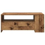 vidaXL Konferenčný stolík so zásuvkou Staré drevo 102 x 55 x 43,5 cm – Obrázok 7
