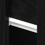 vidaXL Nástenný nočný stolík z čierneho dubového kompozitu – Obrázok 10