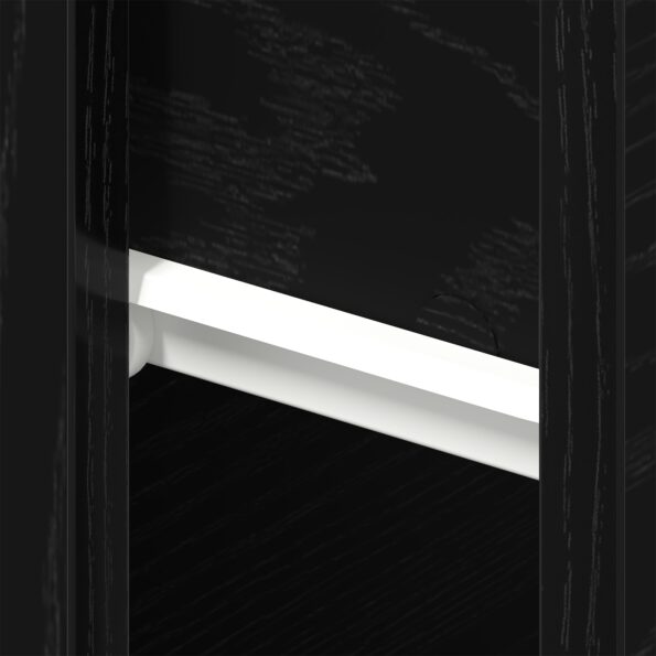 vidaXL Nástenný nočný stolík z čierneho dubového kompozitu – Obrázok 10