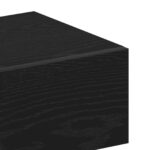 vidaXL Nástenný nočný stolík z čierneho dubového kompozitu – Obrázok 9