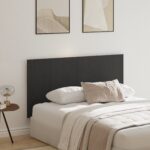 vidaXL Hlava postele Čierny Dub 160x1,5x80 cm Drevené kompozity