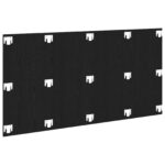 vidaXL Hlava postele Čierny Dub 160x1,5x80 cm Drevené kompozity – Obrázok 4