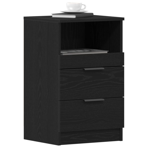 862742_3.jpg vidaXL Nočné stolíky 2 ks Čierne Dub 40x35x65 cm Kompozitné drevo – Obrázok 3