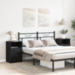 vidaXL Nočné stolíky 2 ks Čierne Dub 40x35x65 cm Kompozitné drevo – Obrázok 4