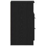 vidaXL Nočné stolíky 2 ks Čierne Dub 40x35x65 cm Kompozitné drevo – Obrázok 8