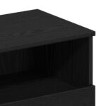 vidaXL Nočné stolíky 2 ks Čierne Dub 40x35x65 cm Kompozitné drevo – Obrázok 9