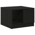 vidaXL Kávový stolík Čierna Dub 50x50x36 cm Kompozitné drevo – Obrázok 2