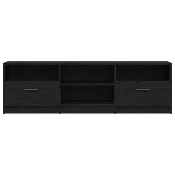 vidaXL TV Skriňa Čierna Dub 150x33,5x45 cm Konštruované Drevo – Obrázok 6