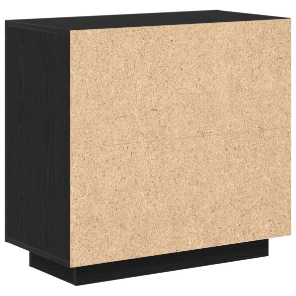 vidaXL Komoda Čierny Dub 80x40x75 cm Kompozitné drevo – Obrázok 8