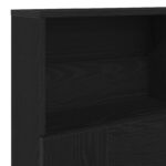 vidaXL Čelo postele skrinka s poličkou Čierny dub 160 x 19 x 103,5 cm – Obrázok 8
