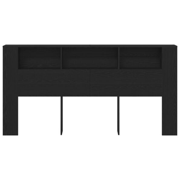 vidaXL Hlavová skrinka Čierny Dub 200x18,5x104,5 cm – Obrázok 5