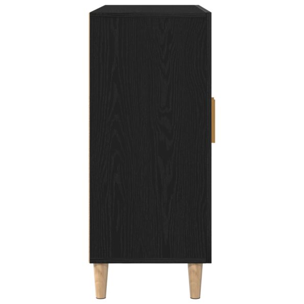 862761_8.jpg vidaXL Komoda Čierny Dub 90x34x80 cm Pevné Drevá – Obrázok 8