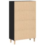 vidaXL Highboard Čierny dub 70 x 31 x 115 cm Kompozitné drevo – Obrázok 6