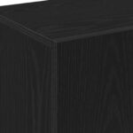 vidaXL Highboard Čierny dub 70 x 31 x 115 cm Kompozitné drevo – Obrázok 9