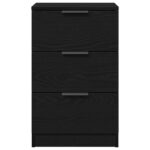 vidaXL Čierny dub Nočný stolík - 40x65x65 cm – Obrázok 7