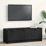 vidaXL TV stolík čierny dub 102x35x36,5 cm z inžinierskeho dreva