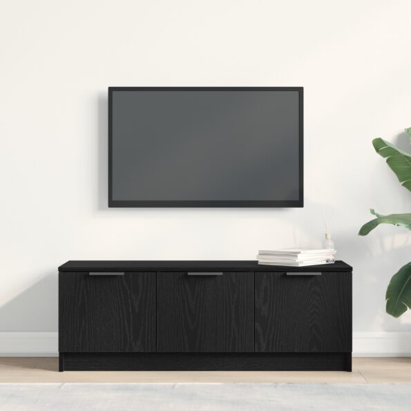 862770_4.jpg vidaXL TV stolík čierny dub 102x35x36,5 cm z inžinierskeho dreva – Obrázok 4