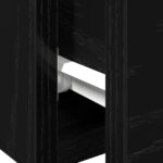 vidaXL Čierny dubový nástenný cabinet 68x30x20 cm vyrobený z vysokokvalitného dreva – Obrázok 10