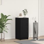 vidaXL skrinka na topánky - čierny dub, 30x35x70 cm, kompozitné drevo