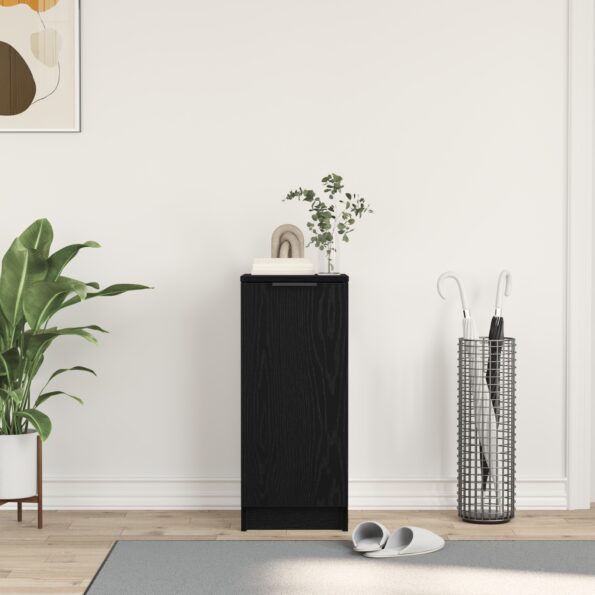 vidaXL skrinka na topánky - čierny dub, 30x35x70 cm, kompozitné drevo – Obrázok 4