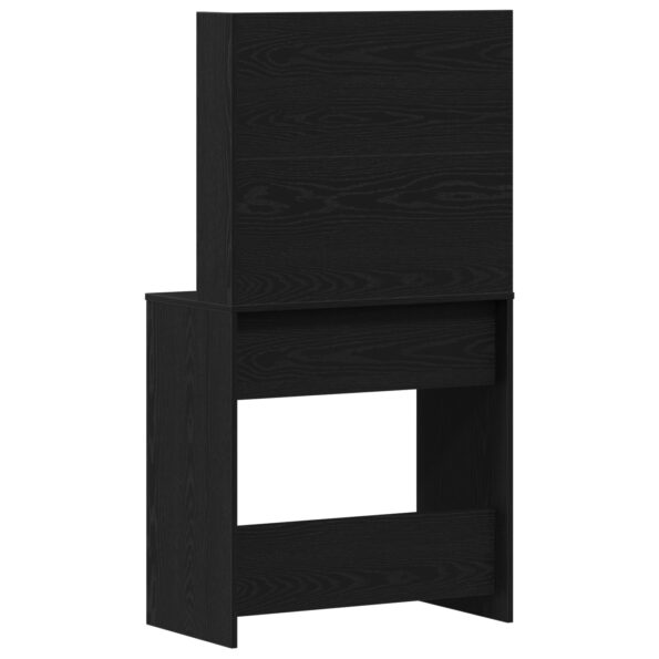 862785_6.jpg vidaXL LED toaletný stolík v čiernom dube - 74.5x40x141 cm, vyrobené z kompozitného dreva – Obrázok 6