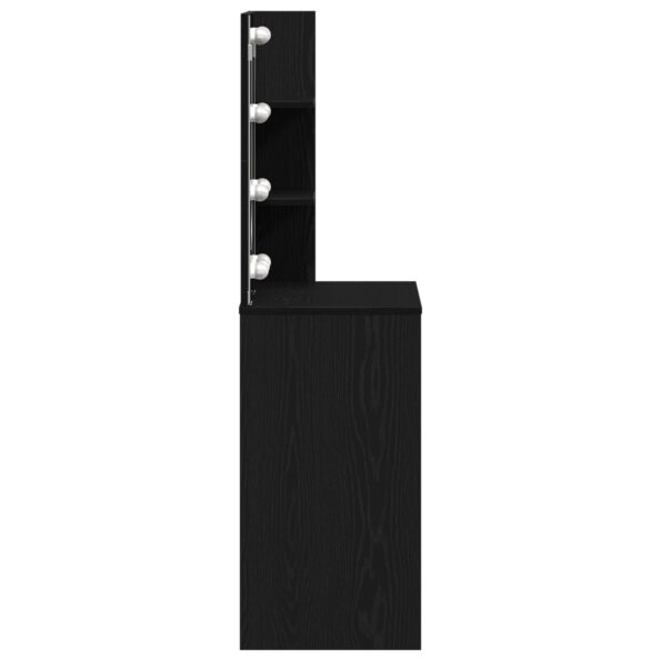 862785_8.jpg vidaXL LED toaletný stolík v čiernom dube - 74.5x40x141 cm, vyrobené z kompozitného dreva – Obrázok 8