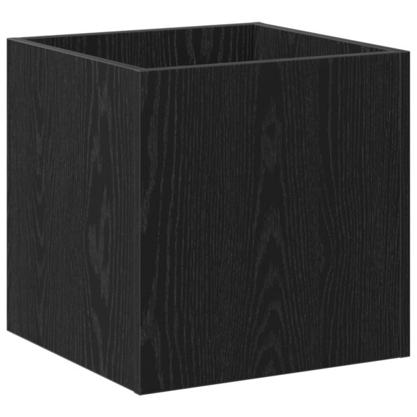 vidaXL Kvetináč Čierny Dub 40x40x40 cm Vyrobené z dreva – Obrázok 2