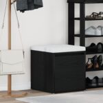 vidaXL Box Drawer Čierna Dub 40,5x40x40 cm Kompozitné drevo