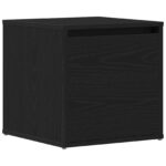 vidaXL Box Drawer Čierna Dub 40,5x40x40 cm Kompozitné drevo – Obrázok 2