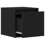 vidaXL Box Drawer Čierna Dub 40,5x40x40 cm Kompozitné drevo – Obrázok 5