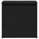 vidaXL Box Drawer Čierna Dub 40,5x40x40 cm Kompozitné drevo – Obrázok 6