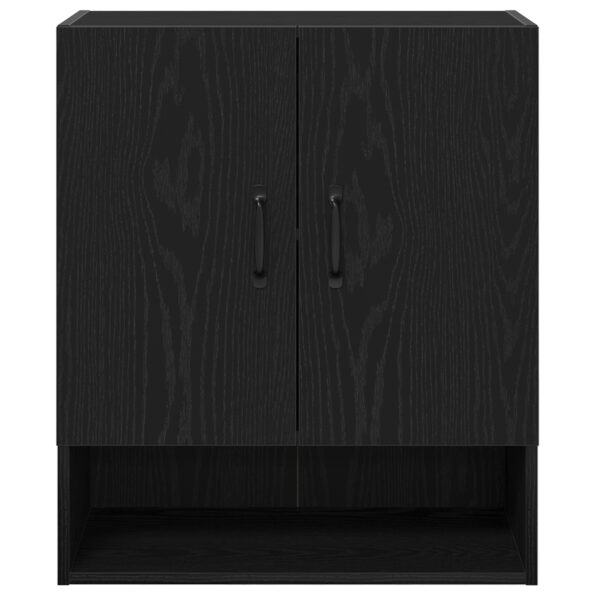 vidaXL Nástenná skrinka Čierny dub 60x30x70 cm z kompozitného dreva – Obrázok 7