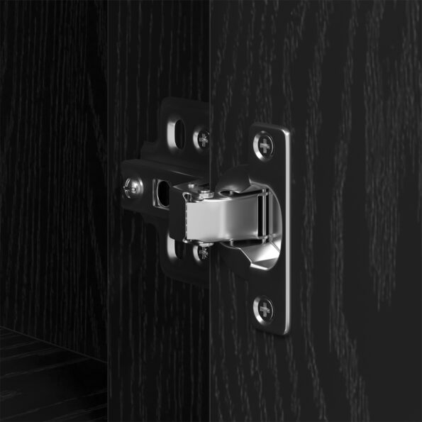 vidaXL Stôl Čierna Dub 100x49x75 cm Kompozitné drevo – Obrázok 10