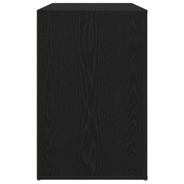 vidaXL Stôl Čierna Dub 100x49x75 cm Kompozitné drevo – Obrázok 8