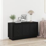 vidaXL Servírovacia skriňa Čierny dub 102 x 35 x 55 cm