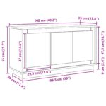 vidaXL Servírovacia skriňa Čierny dub 102 x 35 x 55 cm – Obrázok 12