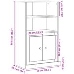 vidaXL Vysoký stolík čierny dub 60x35.5x103.5 cm Inžinierske drevo – Obrázok 10