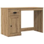 vidaXL Stôl s dverami Remeselný dub 50 x 115 x 75 cm Kompozitné drevo – Obrázok 2