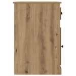 vidaXL Stôl s dverami Remeselný dub 50 x 115 x 75 cm Kompozitné drevo – Obrázok 8