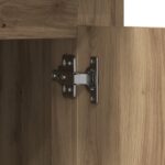 vidaXL Stôl s dverami Remeselný dub 50 x 115 x 75 cm Kompozitné drevo – Obrázok 9