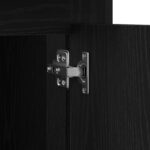 vidaXL Stôl s úložným priestorom Čierny dub 50x115x75 cm Drevotrieska – Obrázok 10