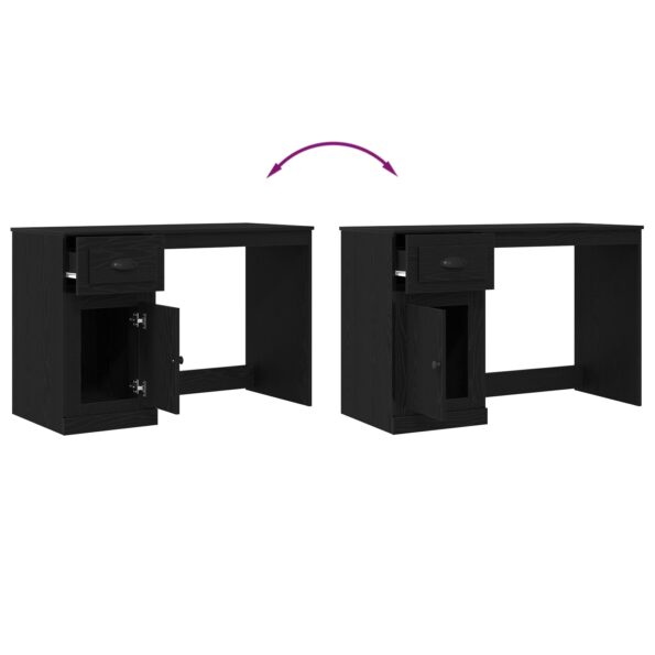 vidaXL Stôl s úložným priestorom Čierny dub 50x115x75 cm Drevotrieska – Obrázok 11