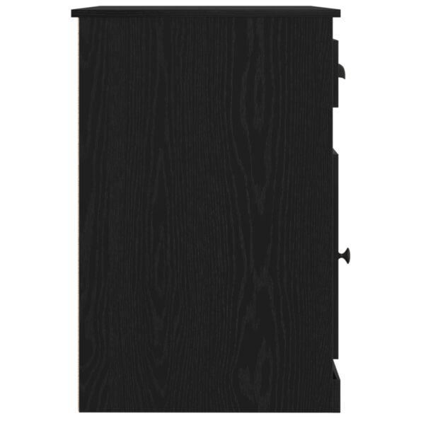 vidaXL Stôl s úložným priestorom Čierny dub 50x115x75 cm Drevotrieska – Obrázok 8