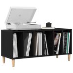 vidaXL Záznamový skriňa Čierna Dub 100x38x48 cm Kompozitné drevo – Obrázok 3